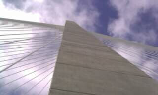 View looking up at Ravenell Bridge. Wander&Prosper.