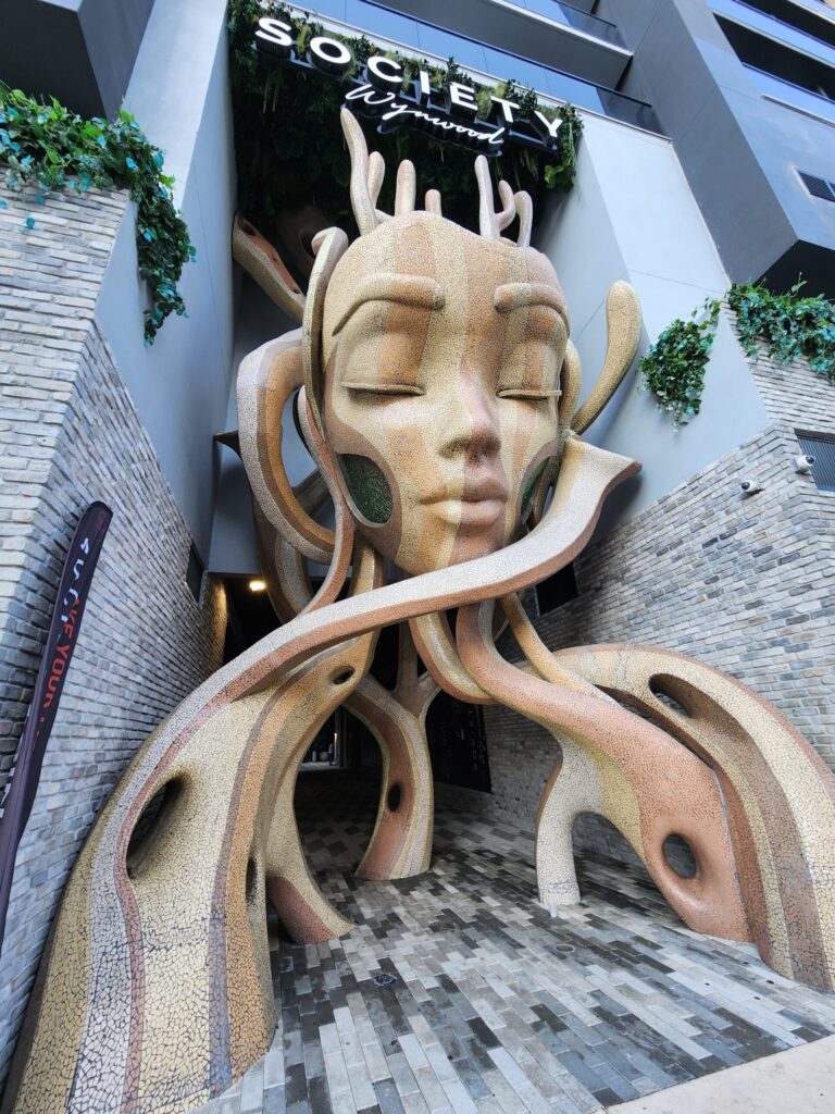 Tall feminine figure by Society Wynwood, Miami. Wander&Prosper.