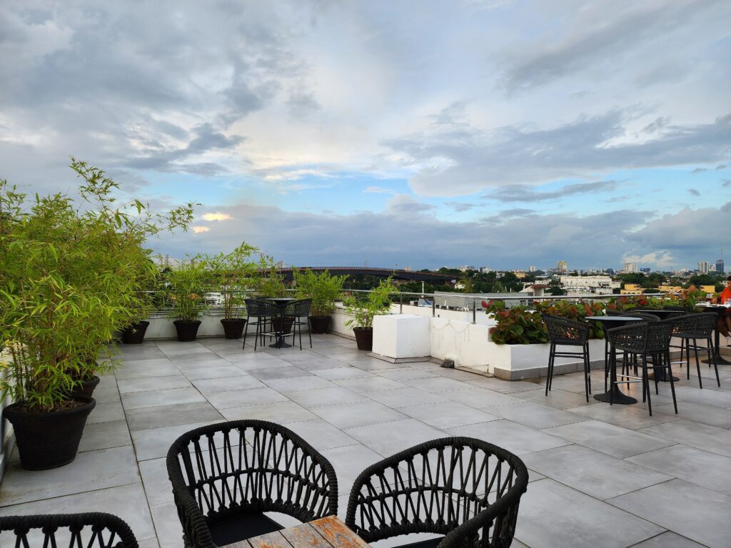 Rooftop view overlooking Santo Domingo from Gran Hotel Europa-Wander&Prosper.